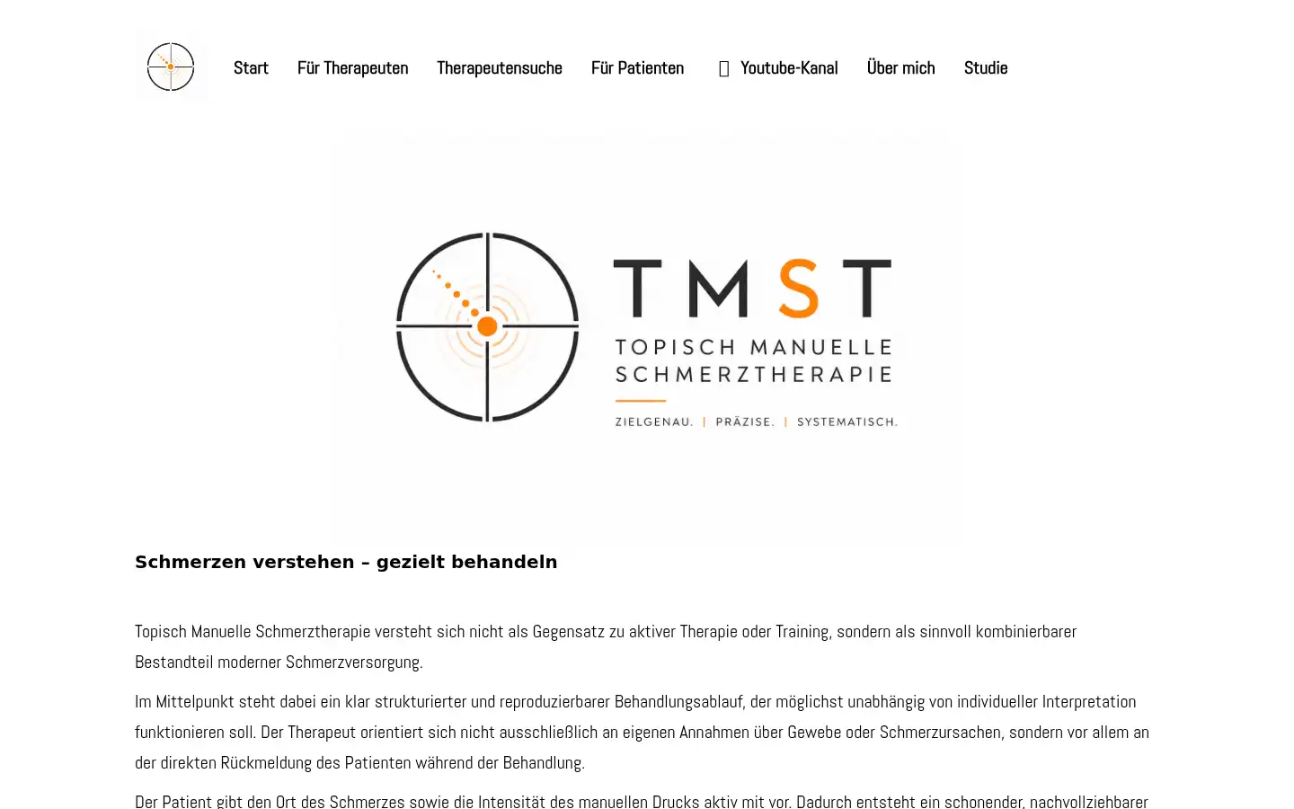 Screenshot of topisch-manuelle-schmerztherapie.de