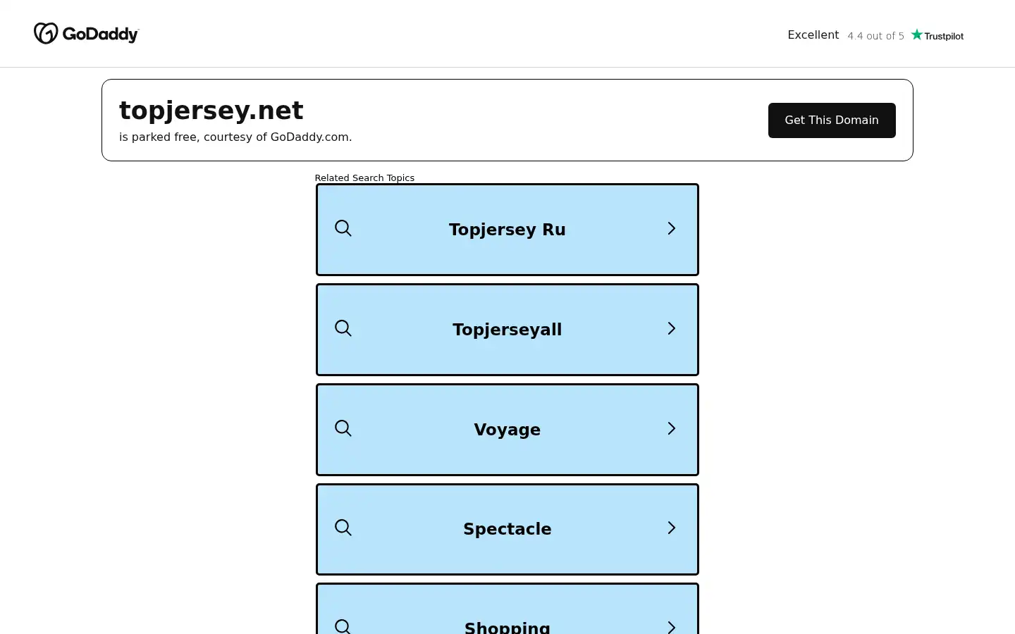 Screenshot of topjersey.net