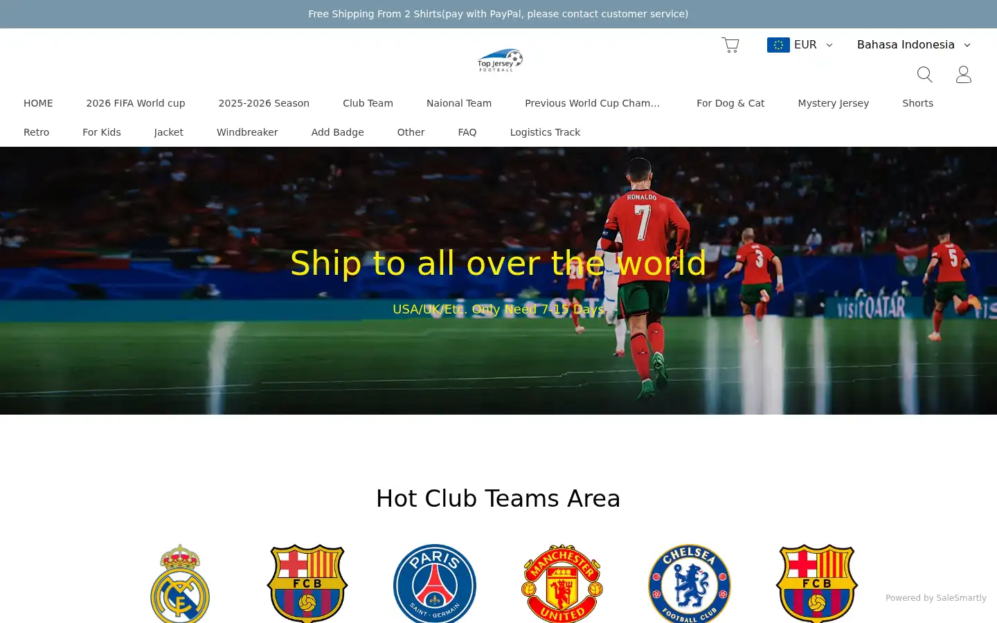 Screenshot of topjerseyall.net