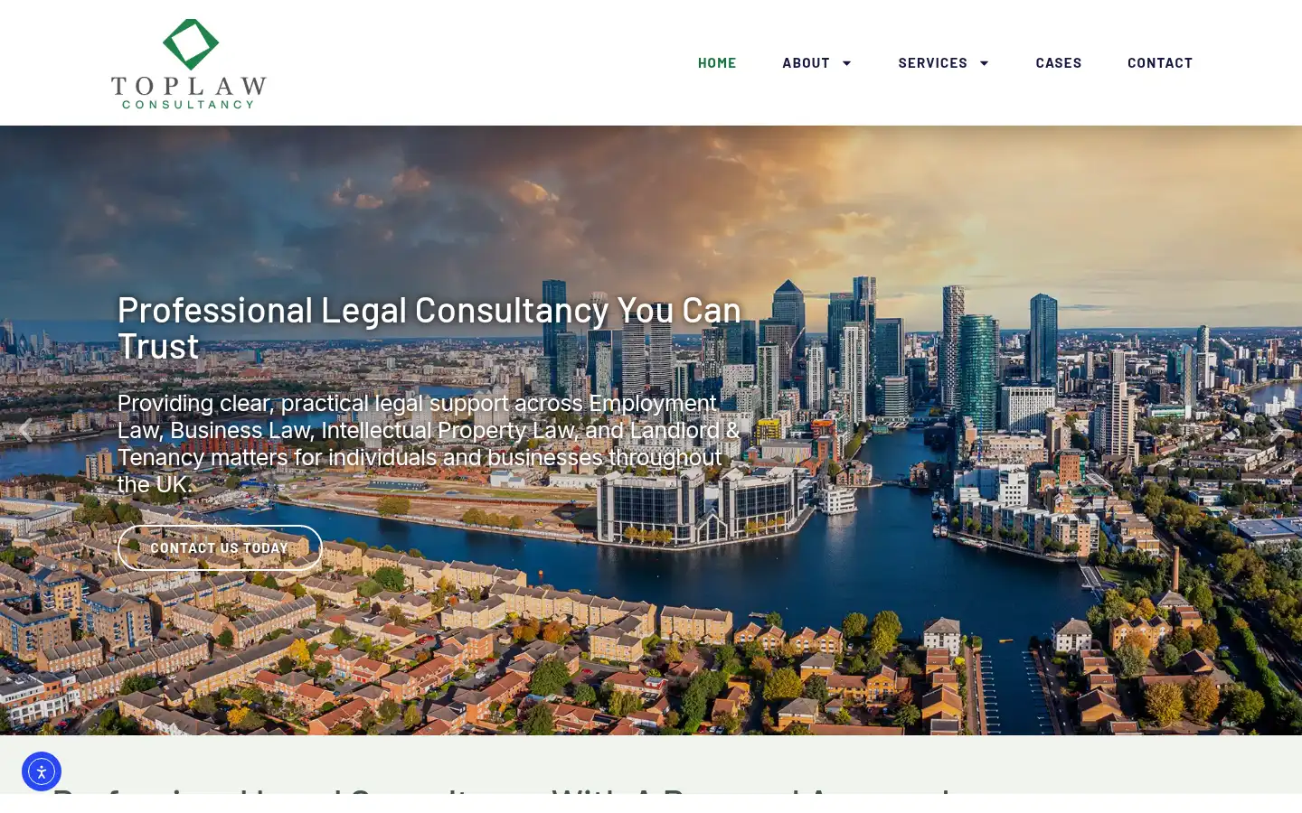 Screenshot of toplawconsultancy.co.uk