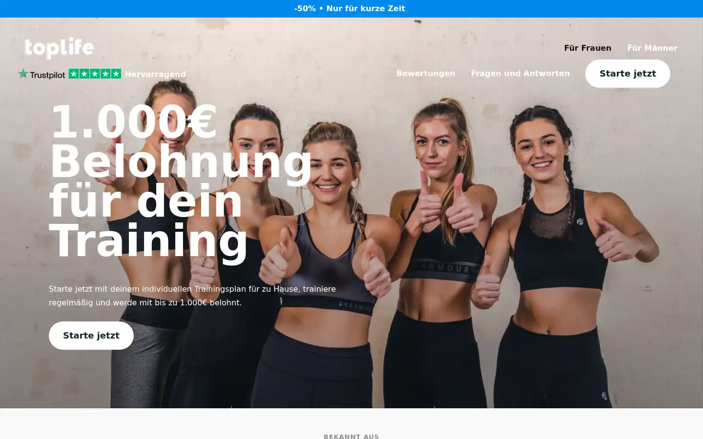Screenshot of toplife.zone