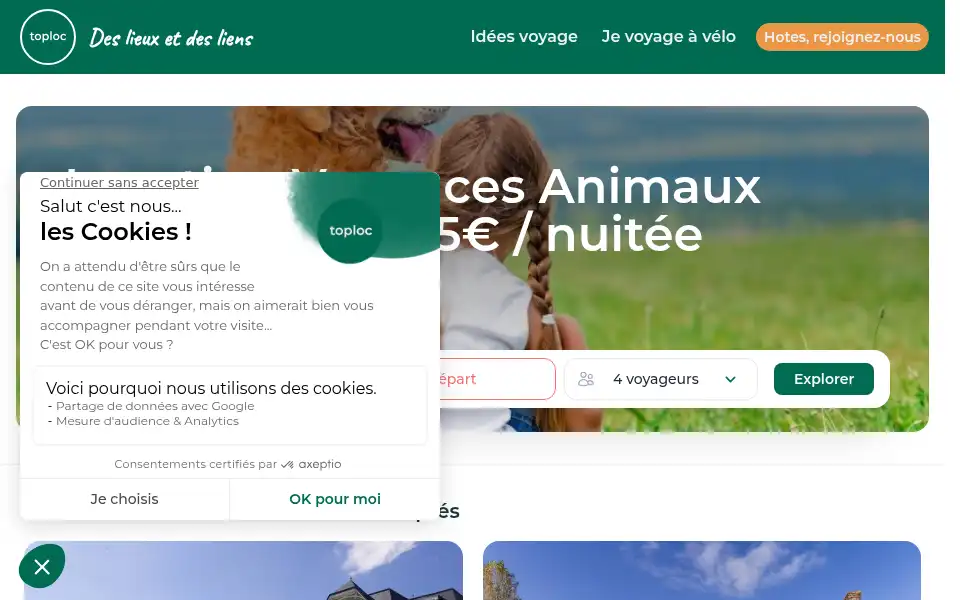 Screenshot of toploc.com