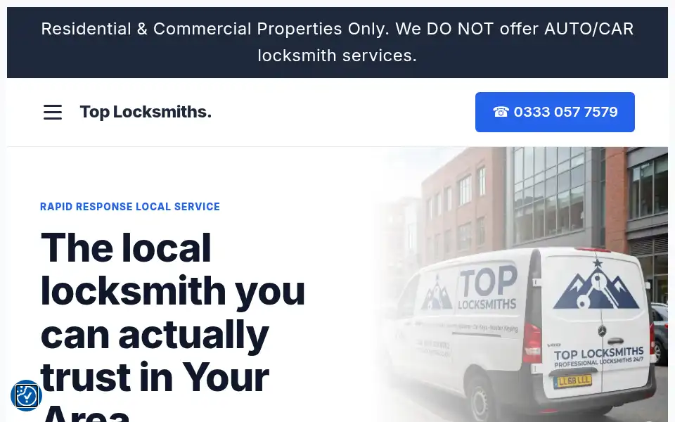 Screenshot of toplocksmiths.co.uk