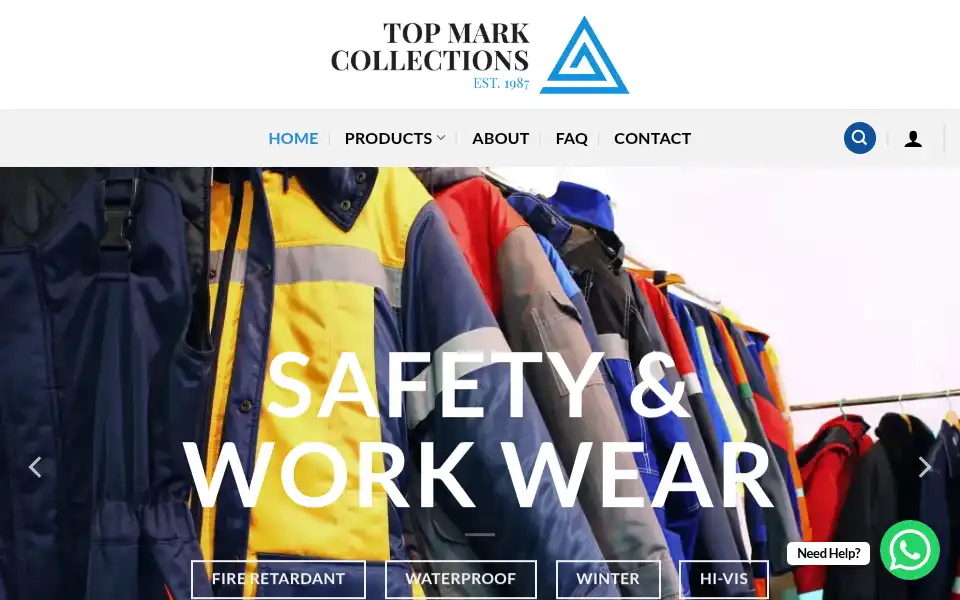 Screenshot of topmarkcollections.com