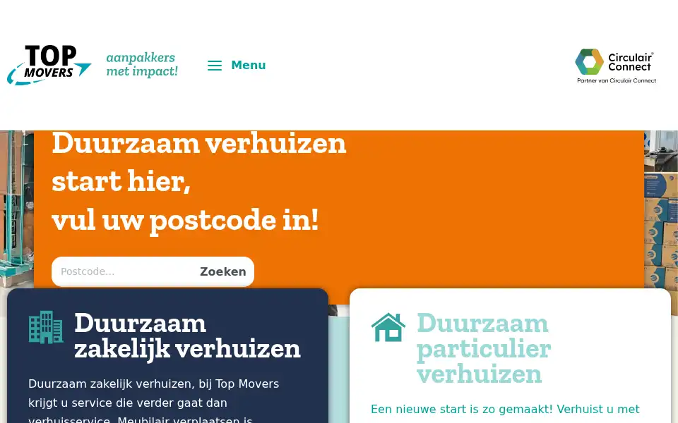 Screenshot of topmovers.nl