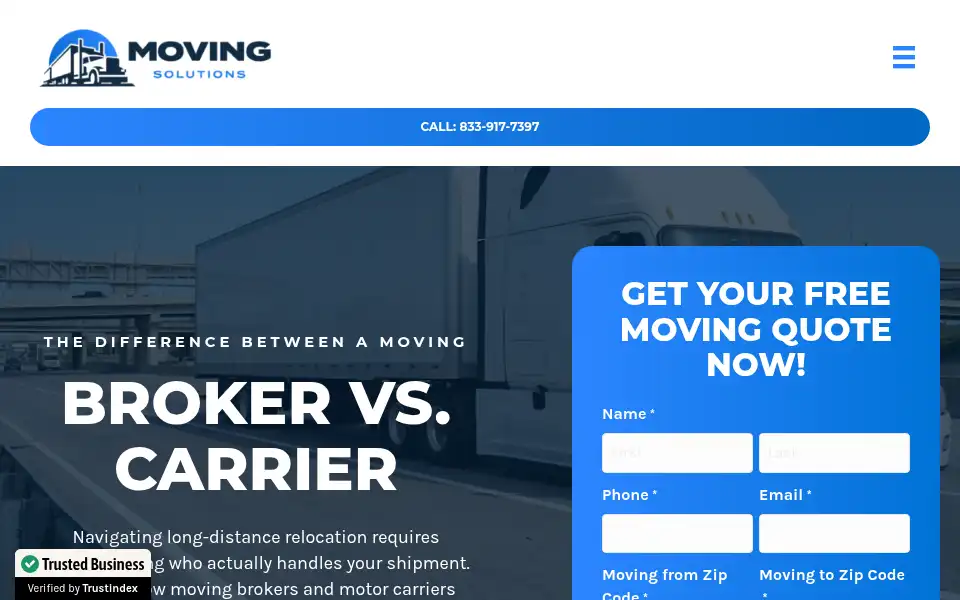 Screenshot of topmovingsolutions.com