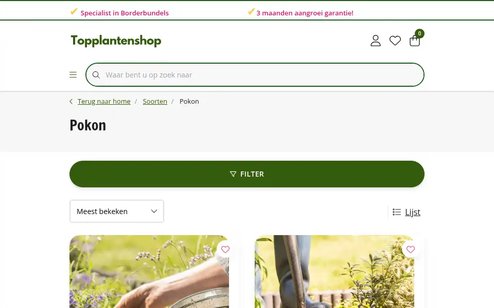 Screenshot of topplantenshop.nl