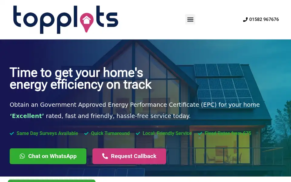 Screenshot of topplots.co.uk