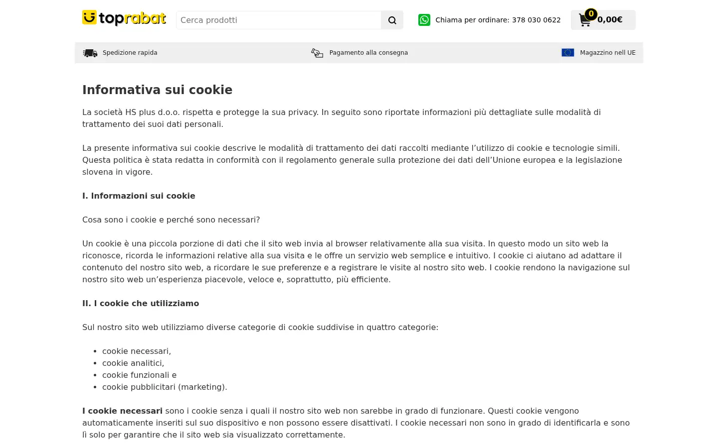 Screenshot of toprabat.it