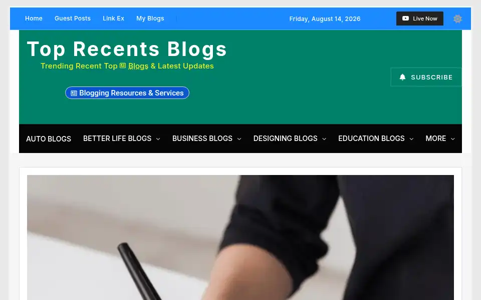 Screenshot of toprecents.com