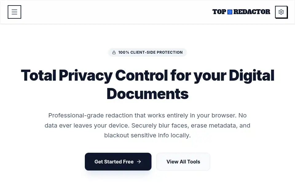 Screenshot of topredactor.netlify.app