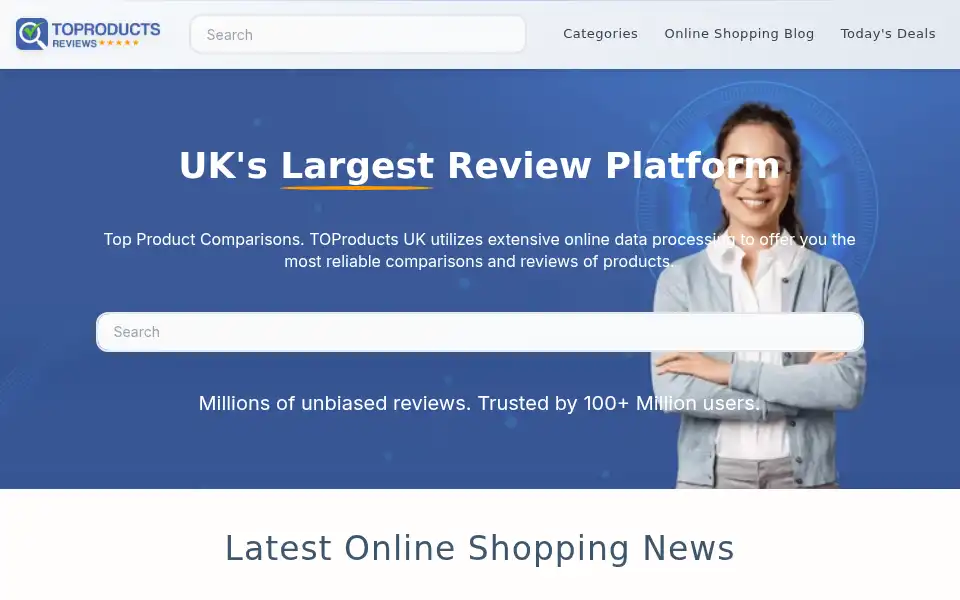 Screenshot of toproducts.co.uk