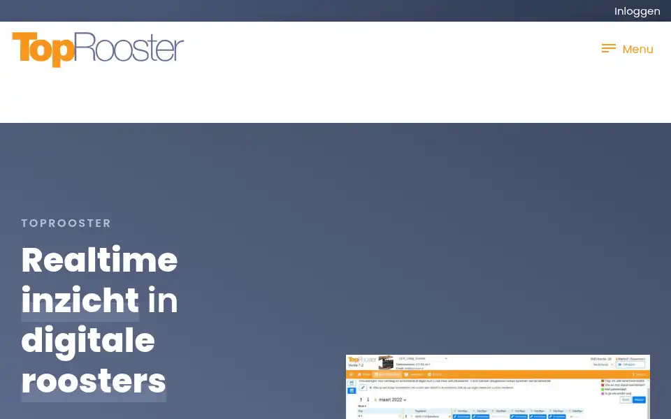 Screenshot of toprooster.nl