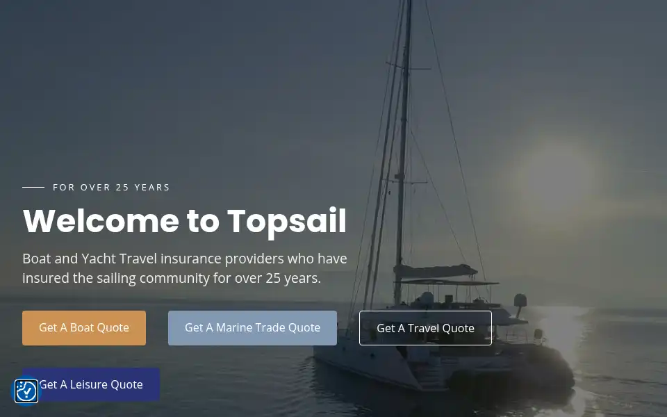 Screenshot of topsailinsurance.com