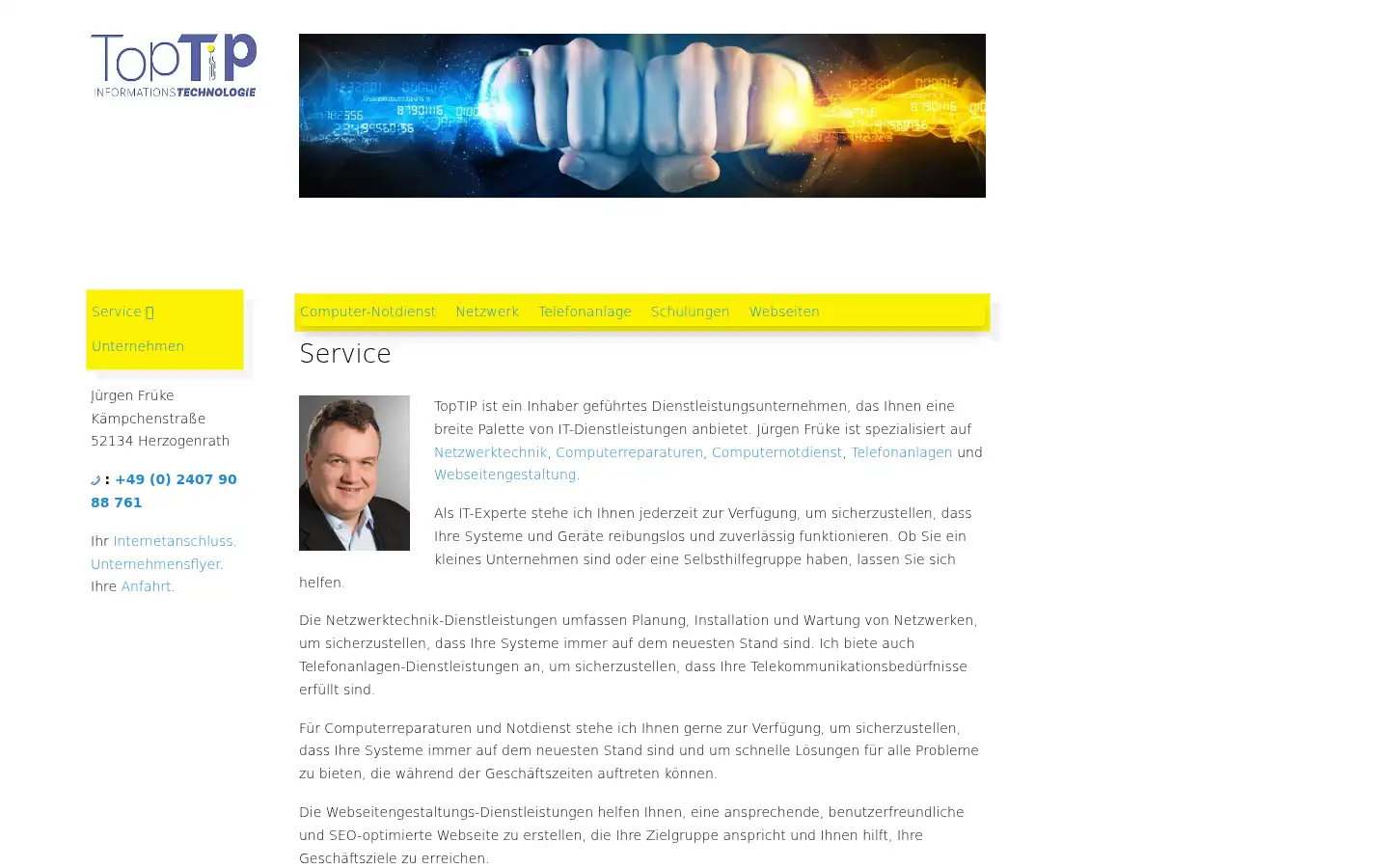 Screenshot of toptip-net.de