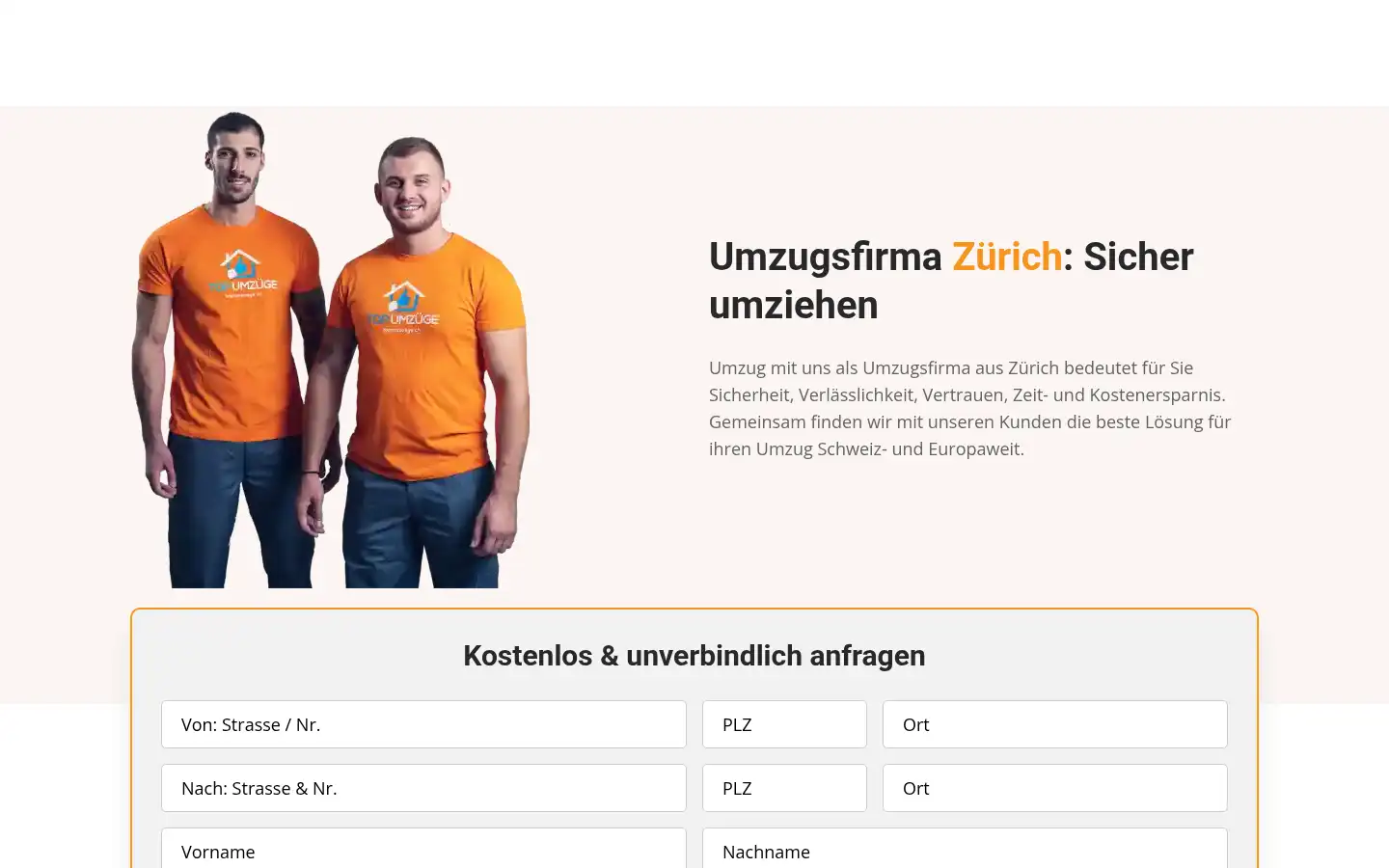 Screenshot of topumzuege.ch