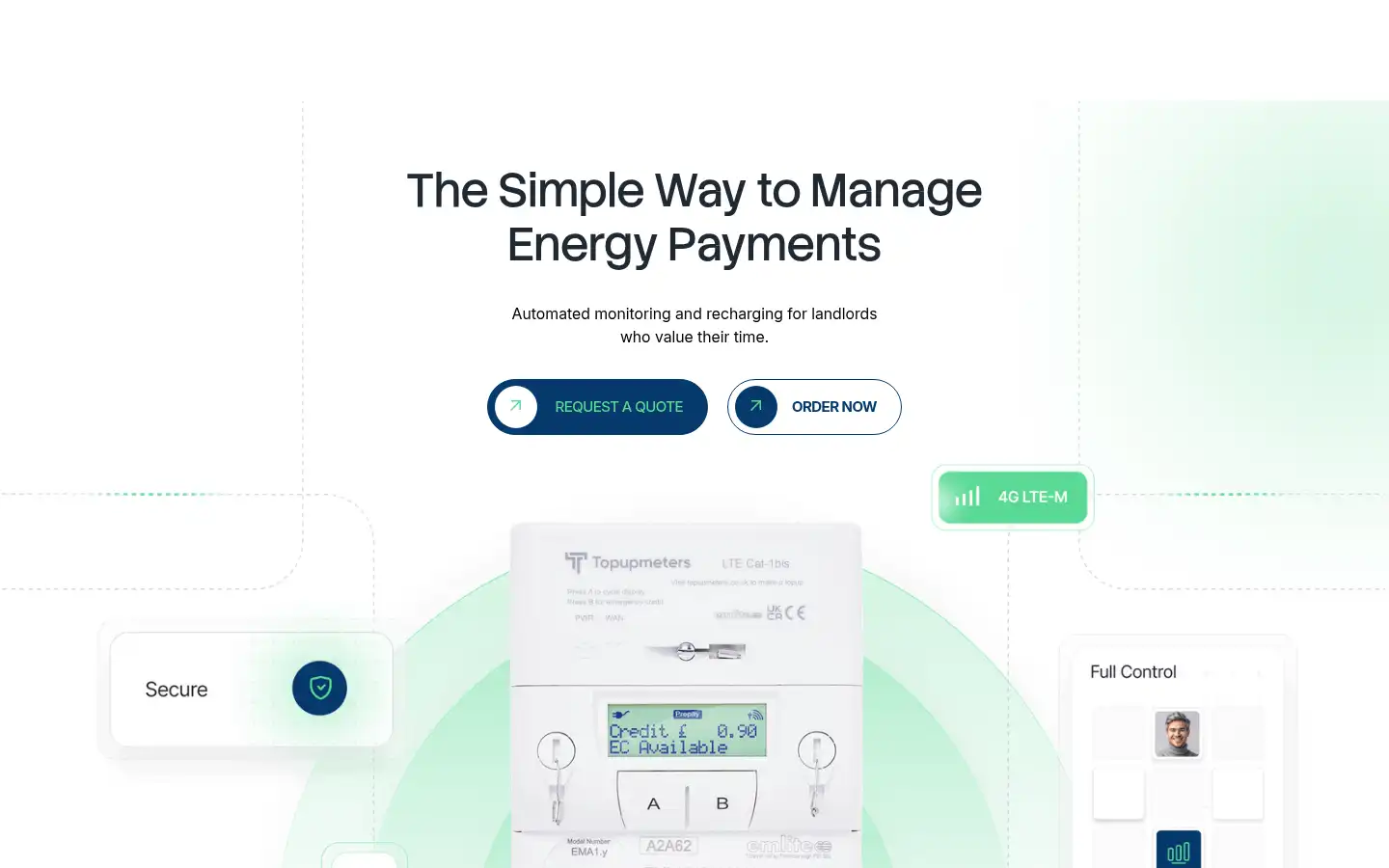 Screenshot of topupmeters.co.uk