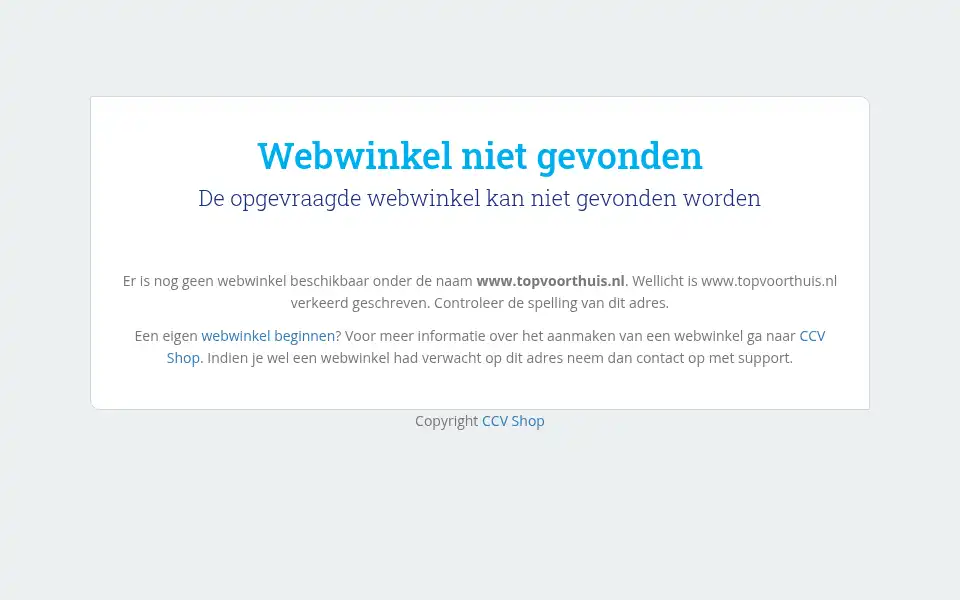 Screenshot of topvoorthuis.nl