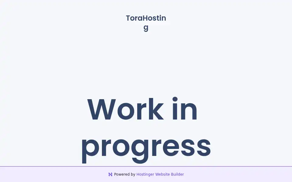 Screenshot of torahosting.xyz