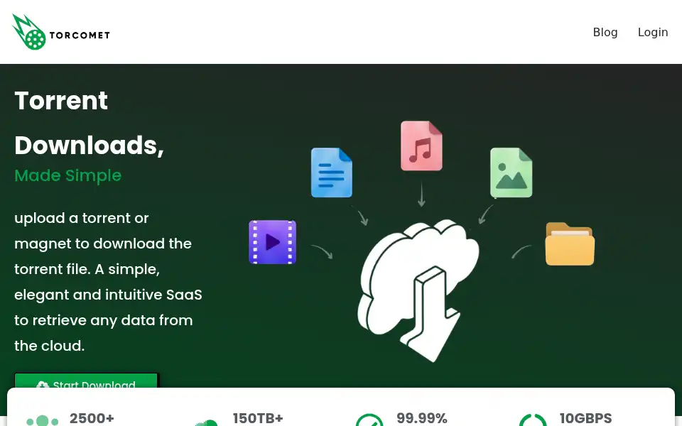 Screenshot of torcomet.com