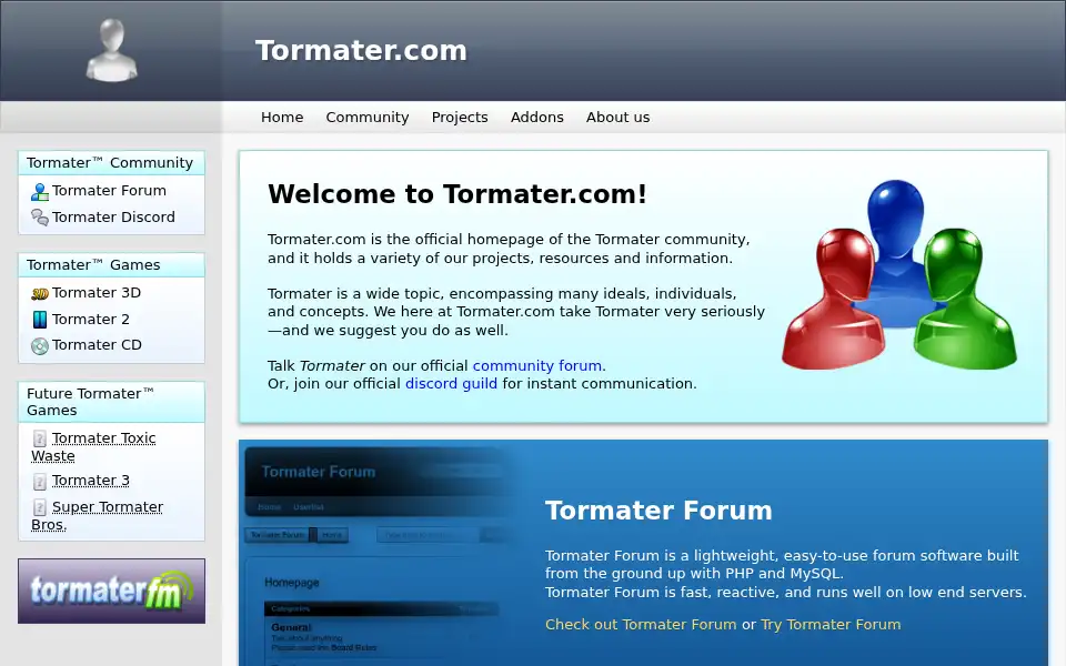 Screenshot of tormater.com