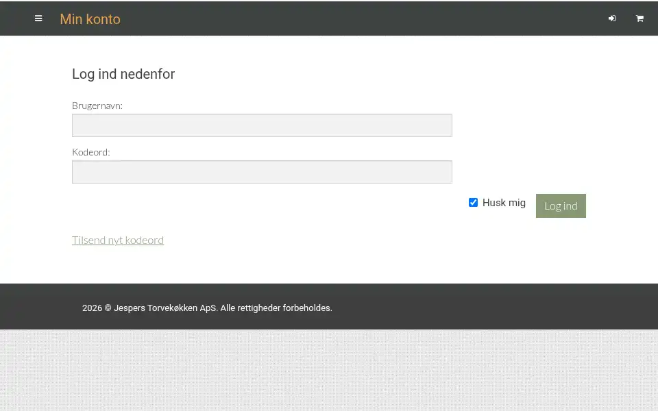 Screenshot of torvekoekken.dk