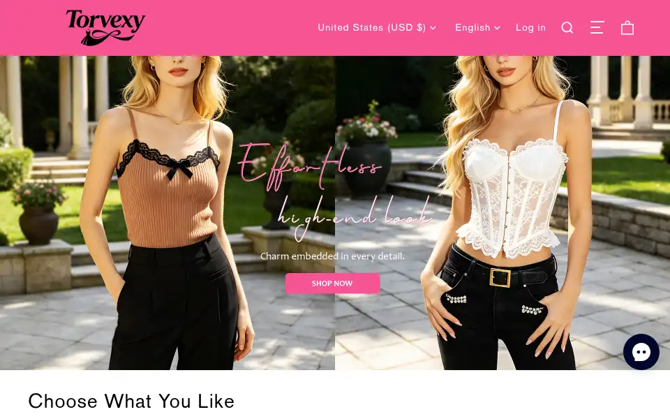 Screenshot of torvexy.com