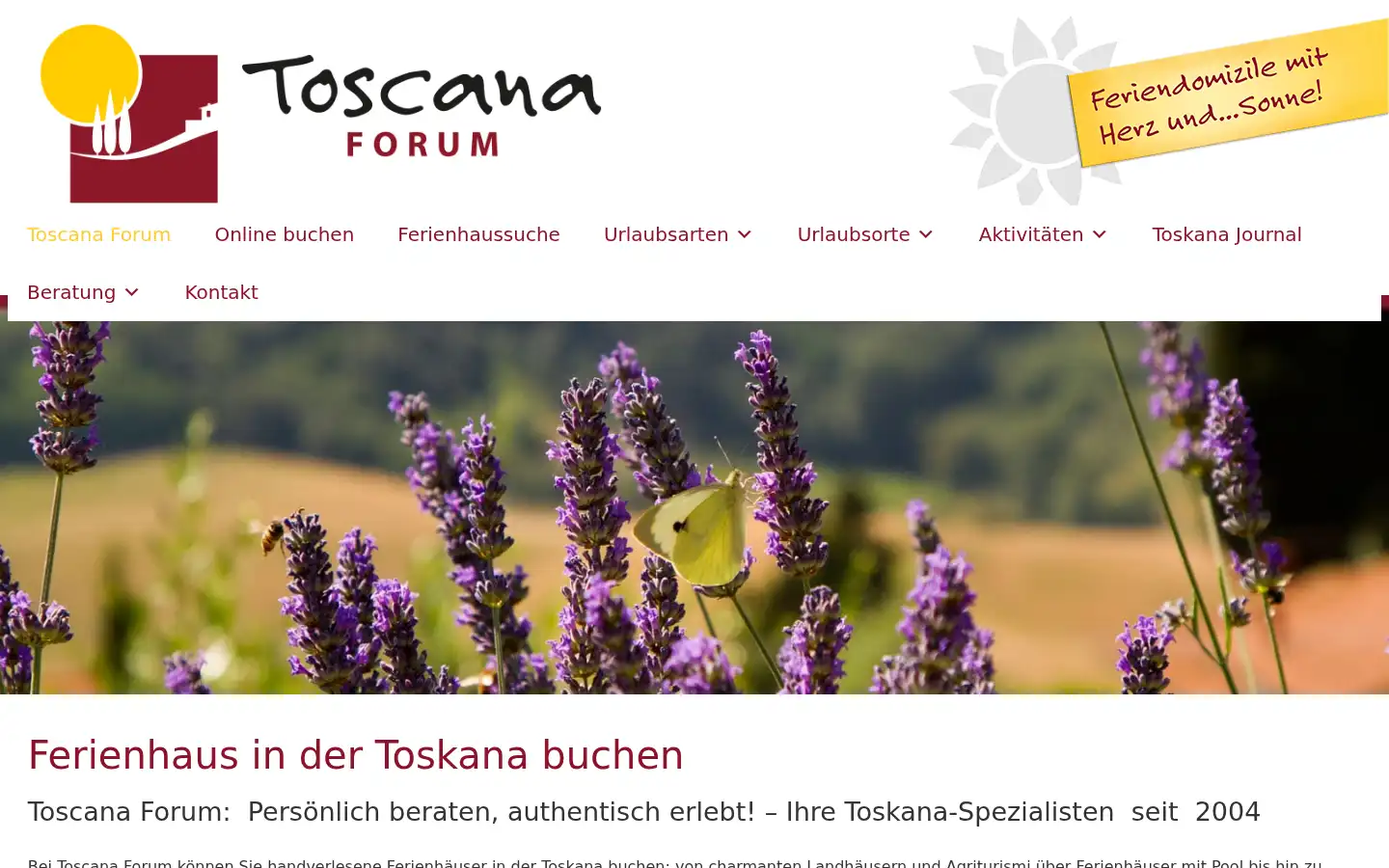 Screenshot of toscana-forum.de