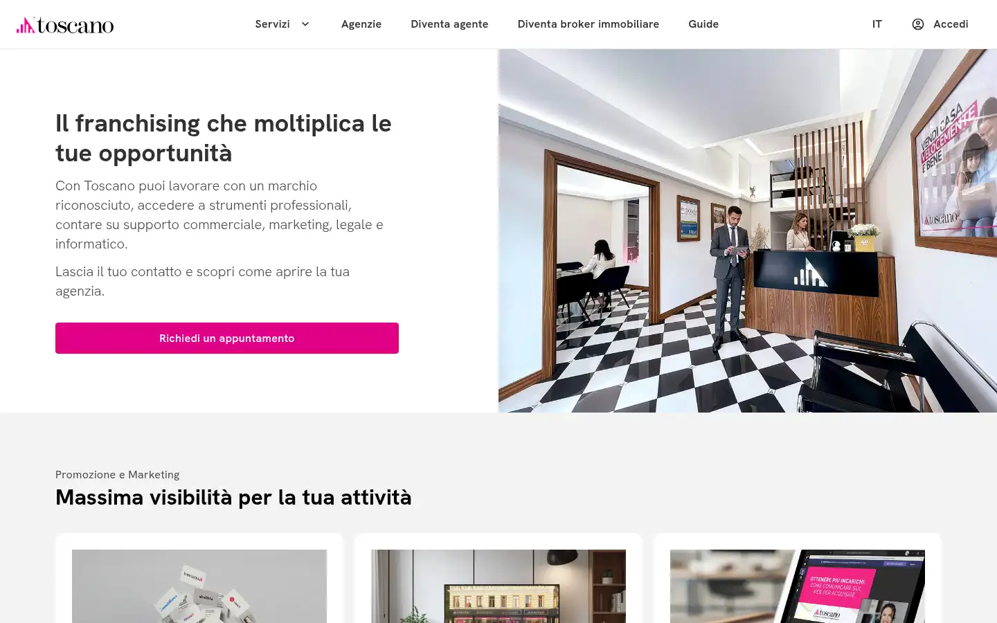 Screenshot of toscano.it
