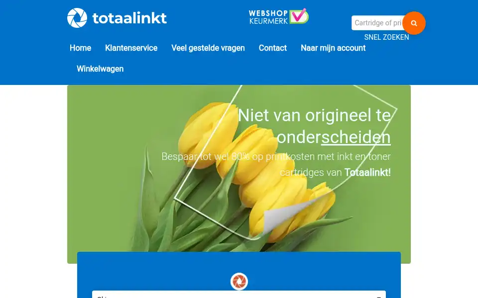 Screenshot of totaalinkt.nl