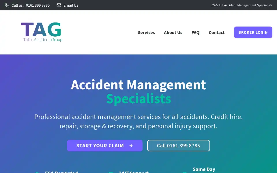 Screenshot of totalaccidentgroup.com