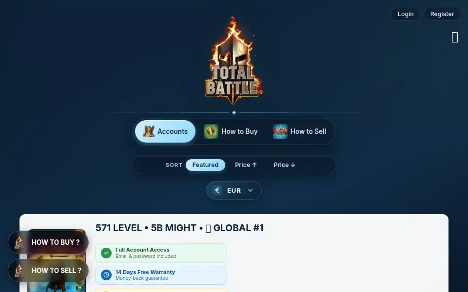 Screenshot of totalbattlem.com