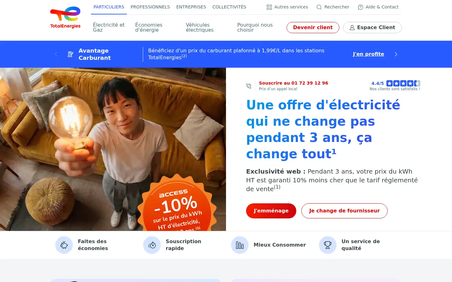 Screenshot of totalenergies.fr