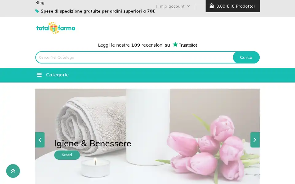 Screenshot of totalfarma.it