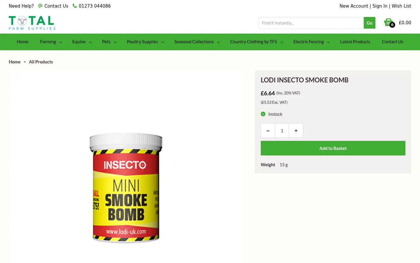 Screenshot of totalfarmsupplies.co.uk