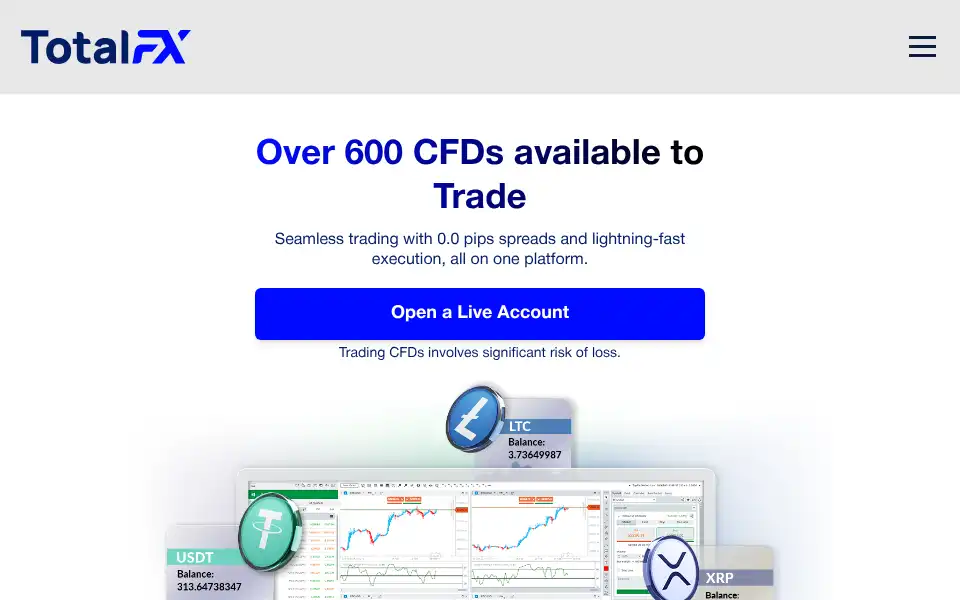 Screenshot of totalfx.com