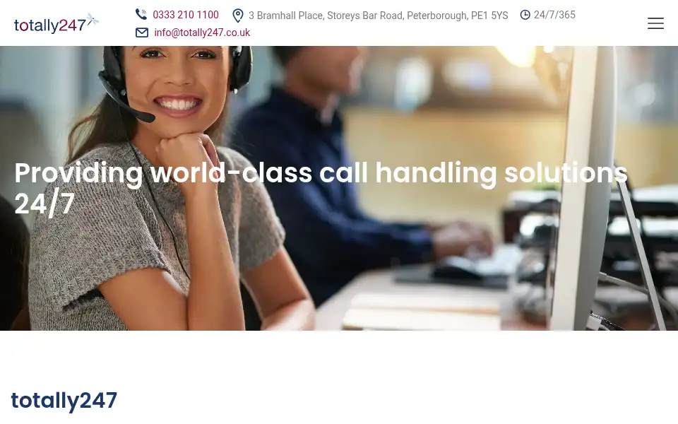 Screenshot of totally247.co.uk