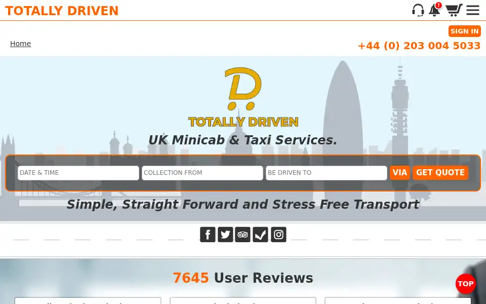 Screenshot of totallydriven.co.uk