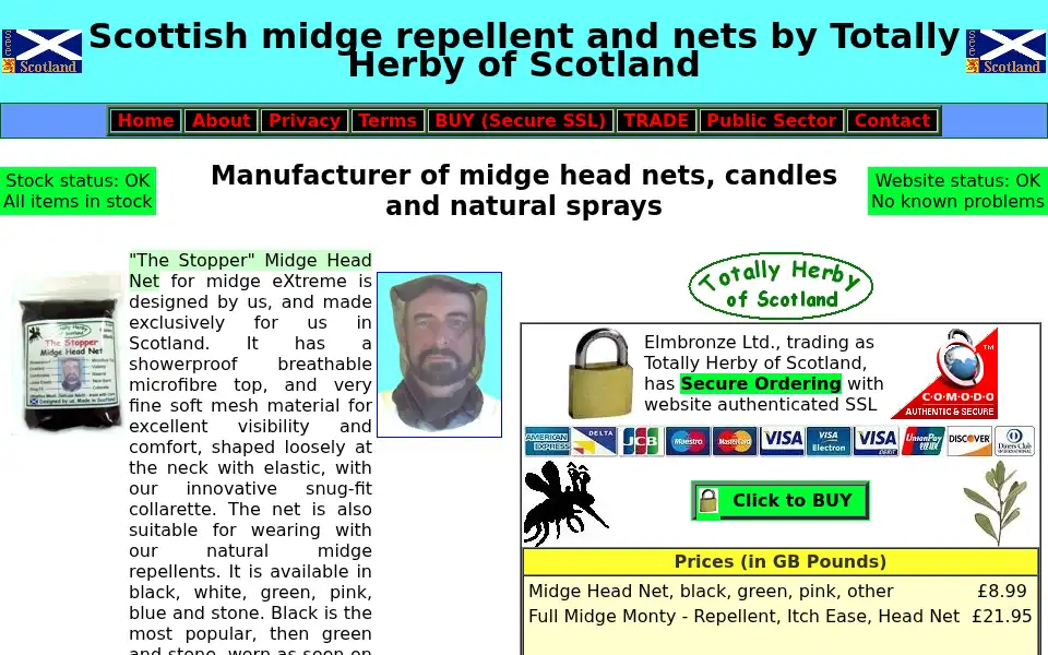 Screenshot of totallyherby.com