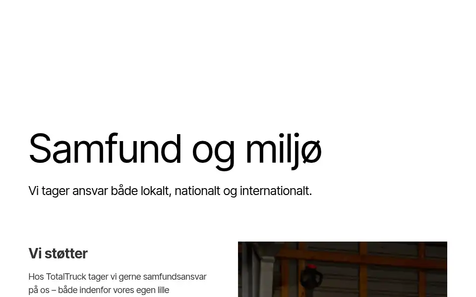 Screenshot of totaltruck.dk