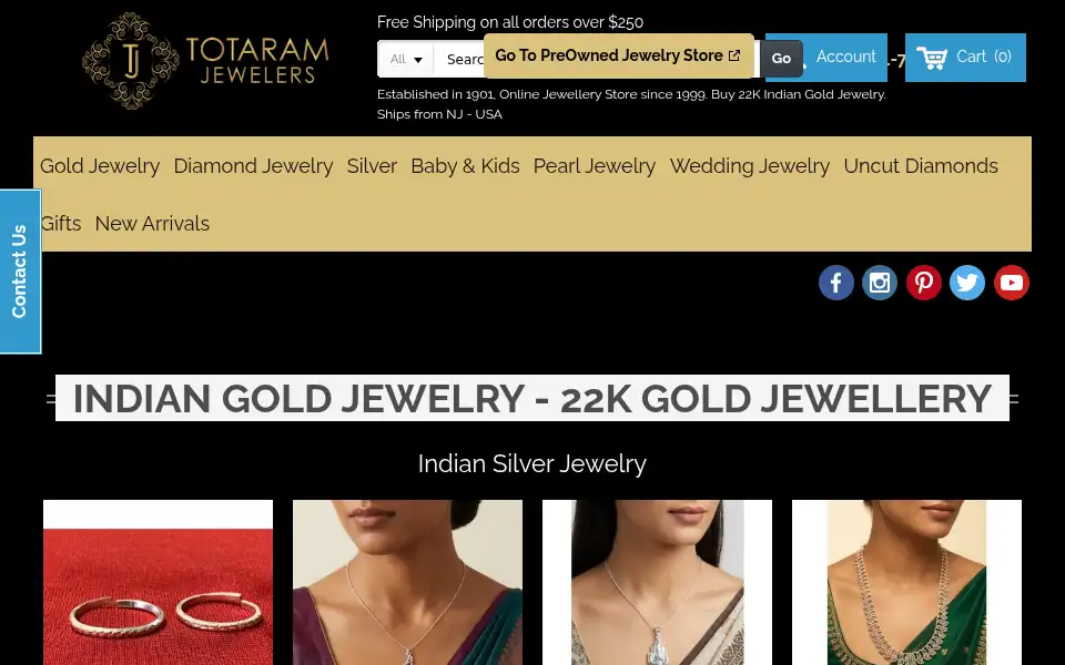 Screenshot of totaram.com