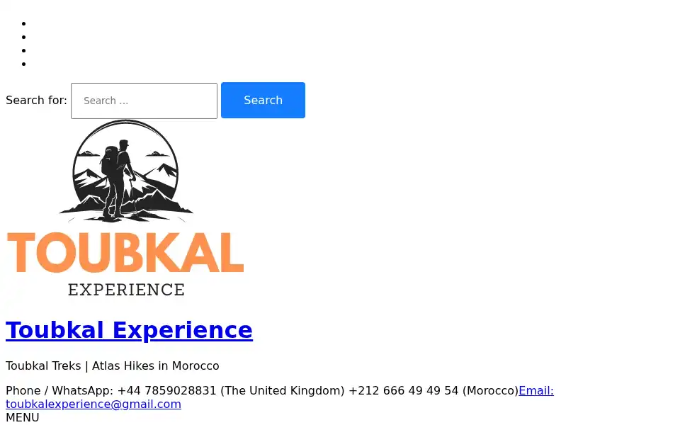 Screenshot of toubkalexperience.com