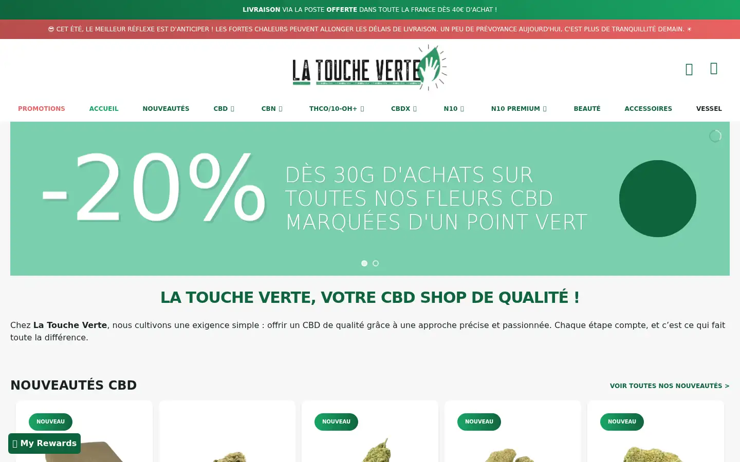Screenshot of toucheverte.fr