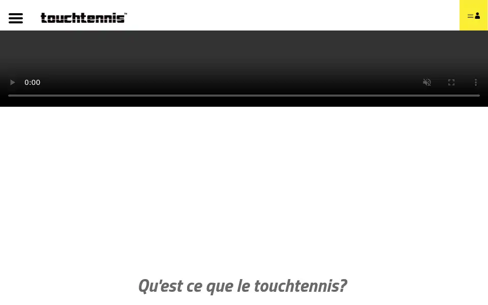 Screenshot of touchtennis.com