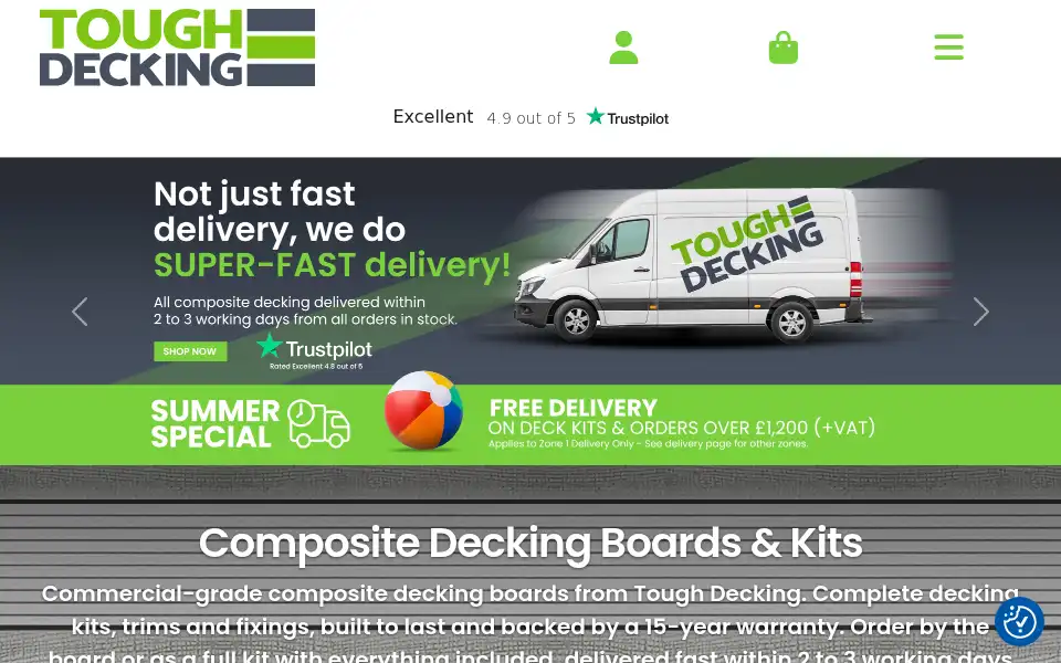 Screenshot of toughdecking.co.uk