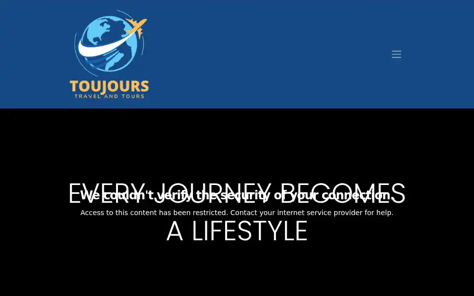 Screenshot of toujourstravels.com