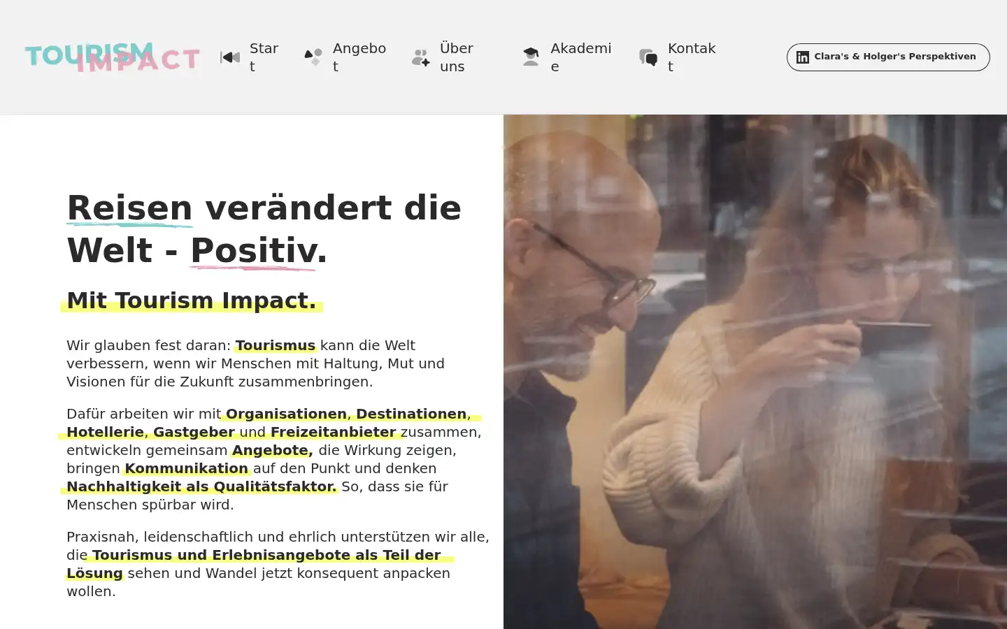 Screenshot of tourism-impact.com