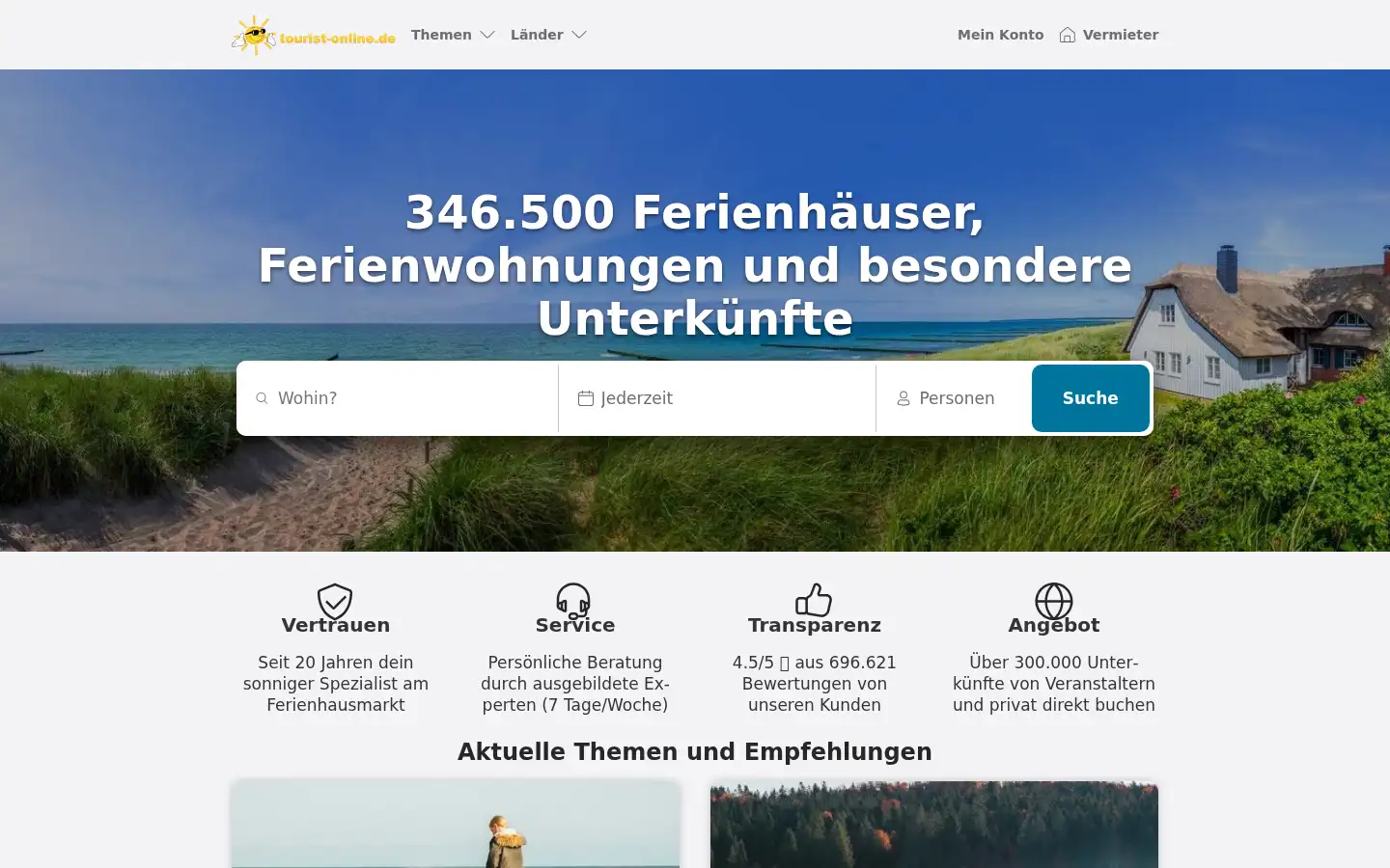 Screenshot of tourist-online.de