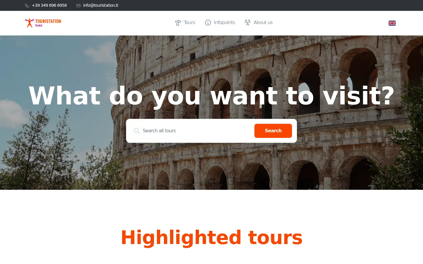 Screenshot of touristation.it