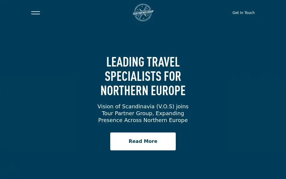 Screenshot of tourpartnergroup.com